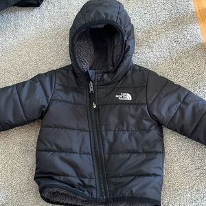 North face infant hooded lined jacket